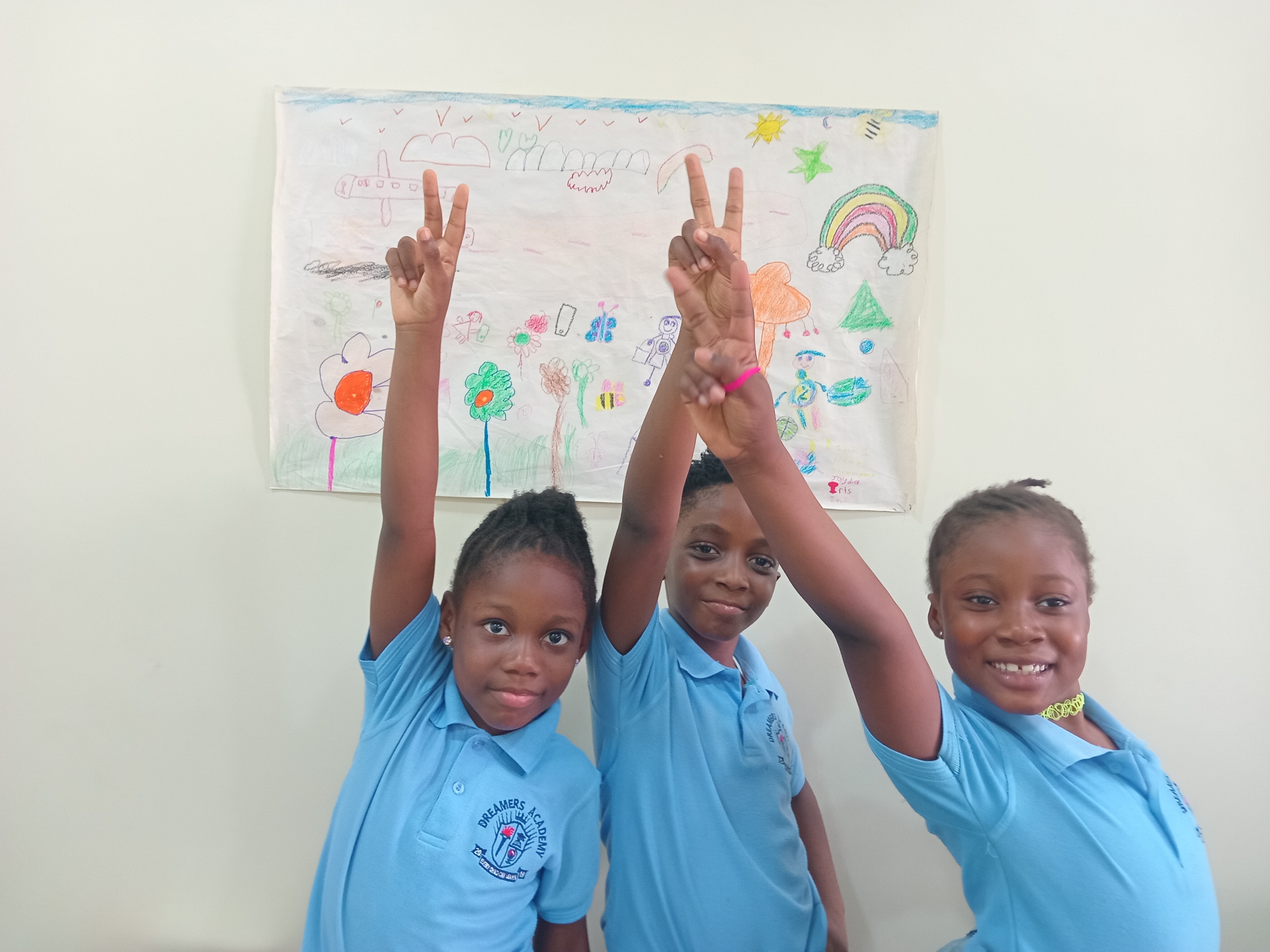 Children singing and playing instruments in the Dreamers Academy-GH Music School